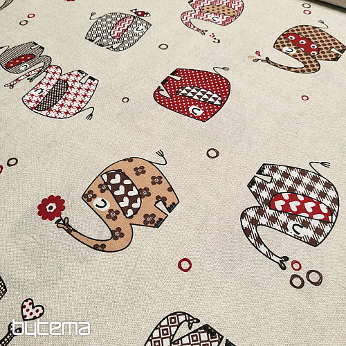 Tissu décoratif ÉLÉPHANTS