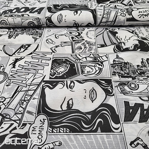 Tissu décoratif KOMIKS ESPACE