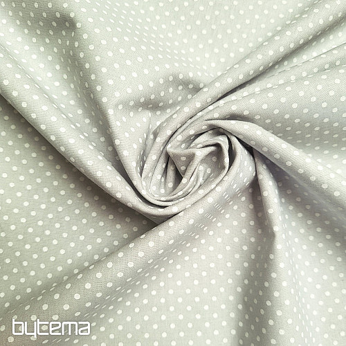 Tissu de décoration en coton PISANI à pois