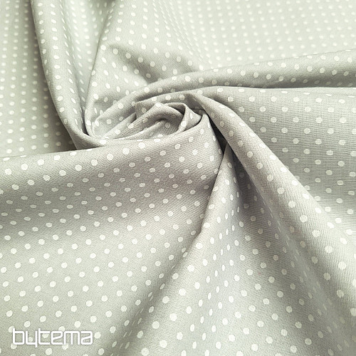 Tissu de décoration en coton PISANI à pois