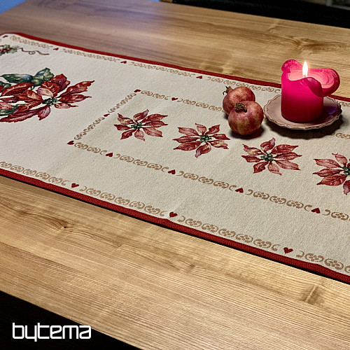 Nappe Gobelin Rose de Noël