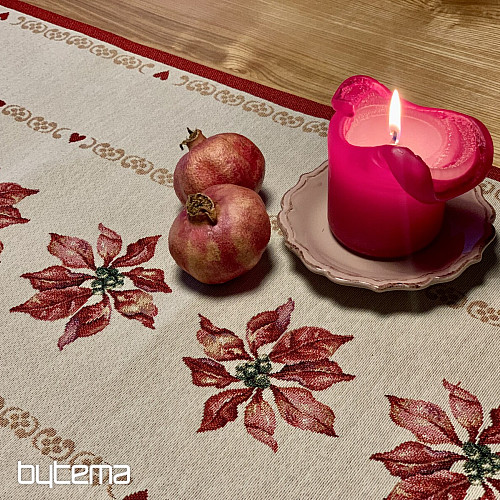 Nappe Gobelin Rose de Noël