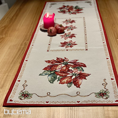 Nappe Gobelin Rose de Noël