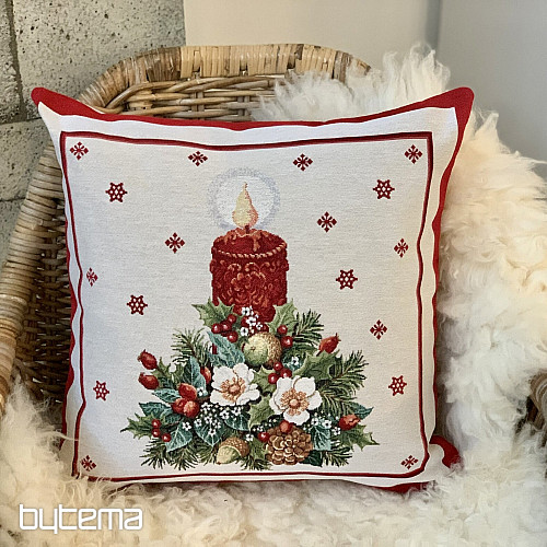 Housse de tapisserie de Noël BOUGIE DE NOËL