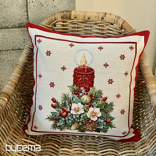 Housse de tapisserie de Noël BOUGIE DE NOËL