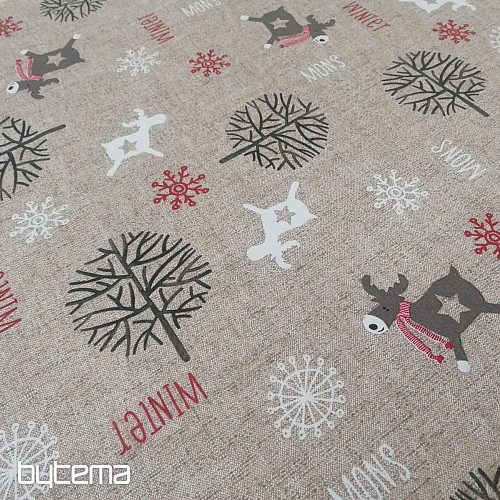 Tissu de décoration de Noël FROZEN