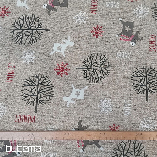 Tissu de décoration de Noël FROZEN