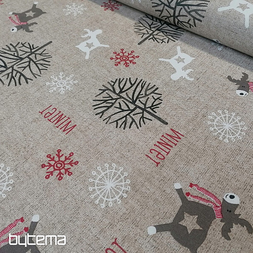 Tissu de décoration de Noël FROZEN