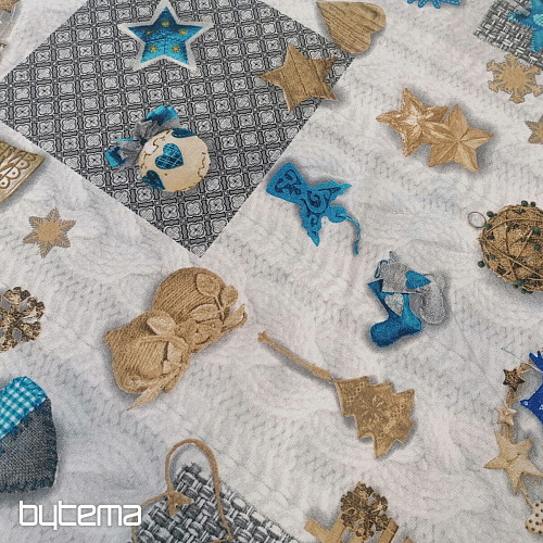 Tissu déco NEVADA bleu
