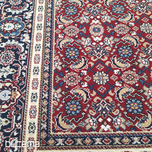 Tapis classique en laine ORIENT motif all-over bordeaux