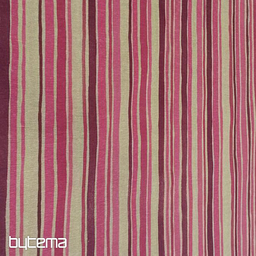 Tissu déco INDI rayure rose