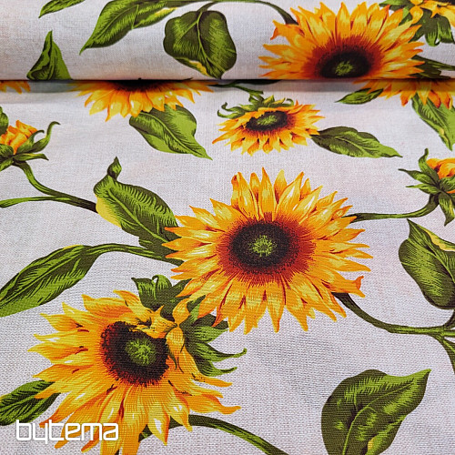 Tissu déco TOURNESOL rouge