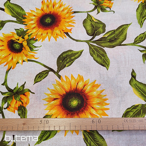 Tissu déco TOURNESOL rouge