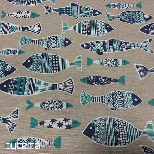 Tissu de décoration de Noël FISH