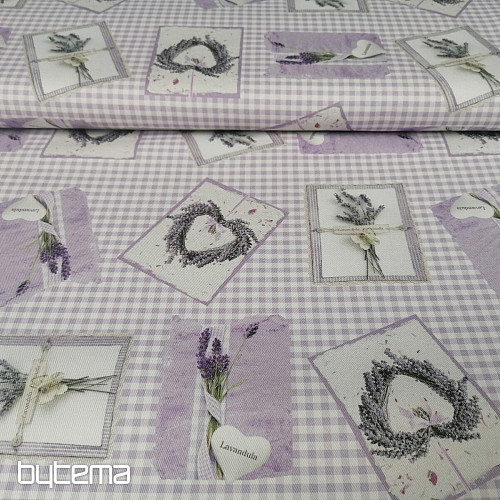 Tissu décoratif LAVANDE CHAMP C