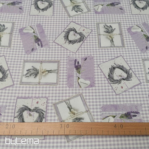 Tissu décoratif LAVANDE CHAMP C
