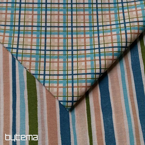 Tissu déco EUGEN turquoise