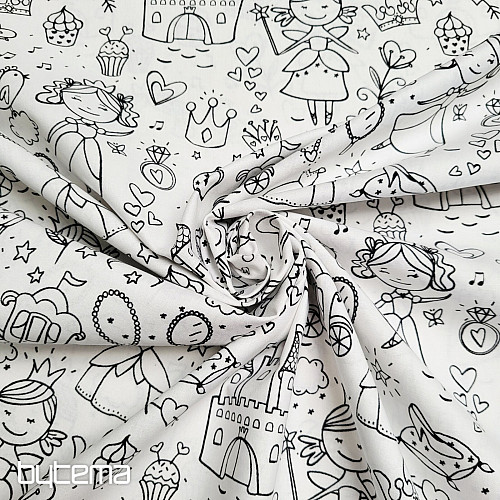 Tissu à peindre PRINCESSE