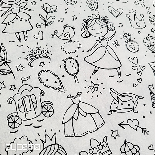 Tissu à peindre PRINCESSE
