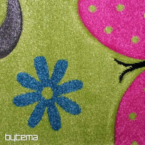 Tapis pièce enfant Papillons verts