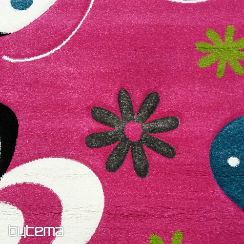 Tapis pièce enfant PAPILLONS ROSE