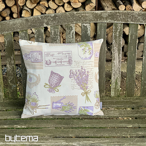 Housse de coussin décorative tapisserie LAVANDE