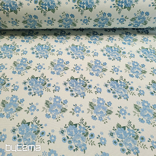 Tissu TOSCANA VALERY 16/1 ALLOVER feuilles vertes