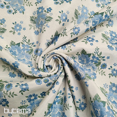 Tissu TOSCANA VALERY 16/1 ALLOVER feuilles vertes