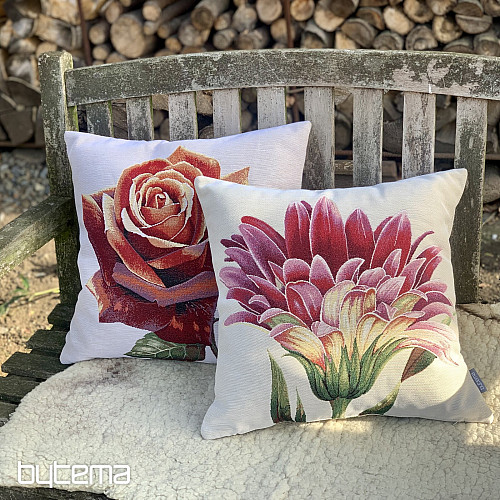Housse de coussin tapisserie FLEURS 3