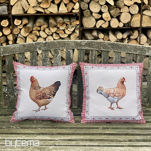 Housse de coussin Gobelin POULE 2