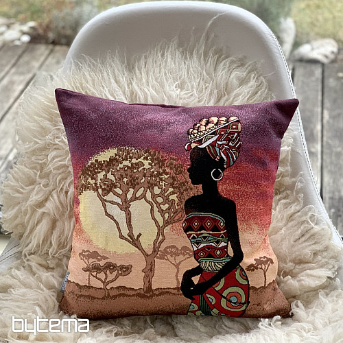 Housse de coussin tapisserie AFRIQUE 1