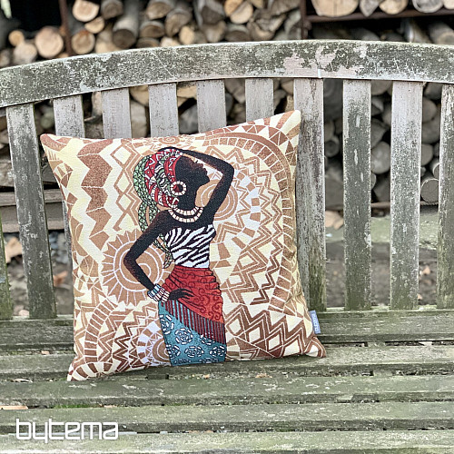 Housse de coussin tapisserie AFRIQUE 2