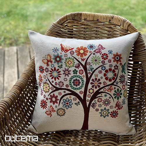 Housse de coussin tapisserie ARBRE ÉTÉ