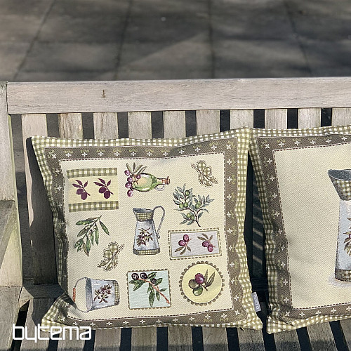 Housse de coussin Gobelin OLIVE