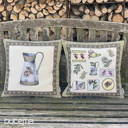 Housse de coussin Gobelin OLIVE