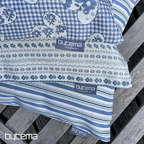 Housse de coussin TOSCANA MULTI STRIPE bleu