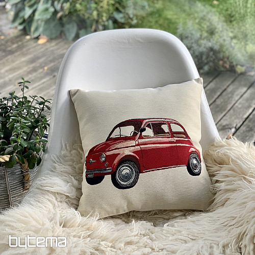Housse de coussin tapisserie FIAT ROUGE