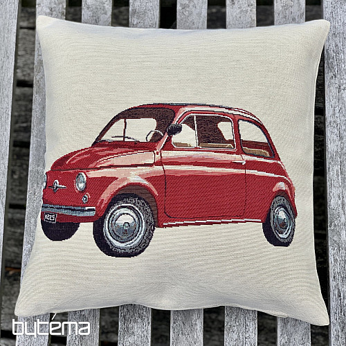 Housse de coussin tapisserie FIAT ROUGE