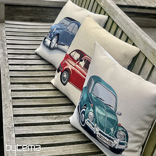 Housse de coussin tapisserie FIAT ROUGE