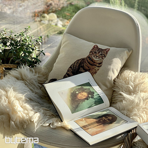 Taie d'oreiller tapisserie CHAT MOUREK