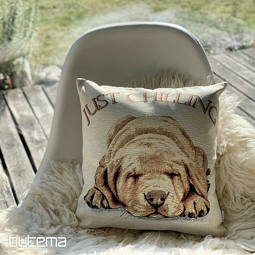 Housse de coussin tapisserie PES JUST CHILLING