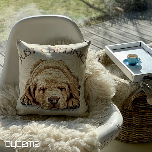 Housse de coussin tapisserie PES JUST CHILLING