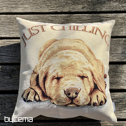 Housse de coussin tapisserie PES JUST CHILLING