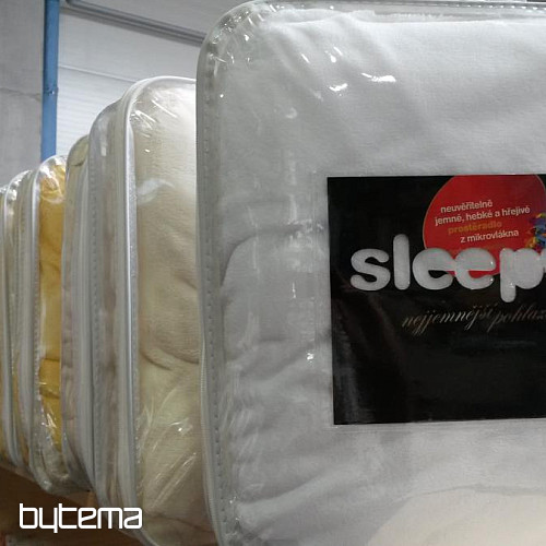 Drap micro flanelle SLEEP WELL noir