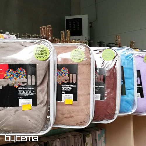 Drap micro flanelle SLEEP WELL noir