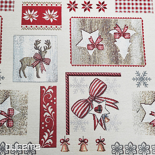 Tissu à tapisserie PAYS NOËL