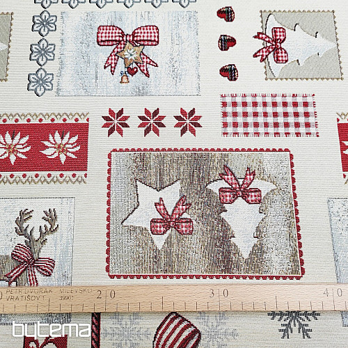 Tissu à tapisserie PAYS NOËL