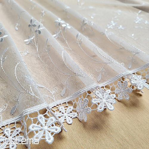 Rideau brodé 705 BLANC