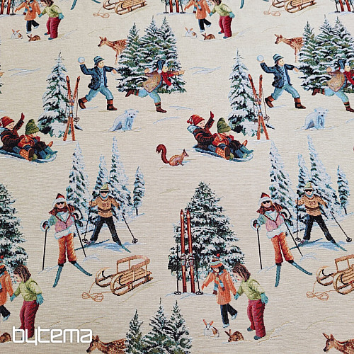 Tissu tapisserie SKIEURS