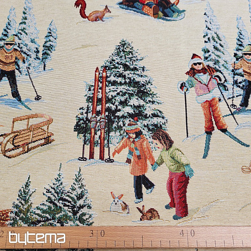 Tissu tapisserie SKIEURS